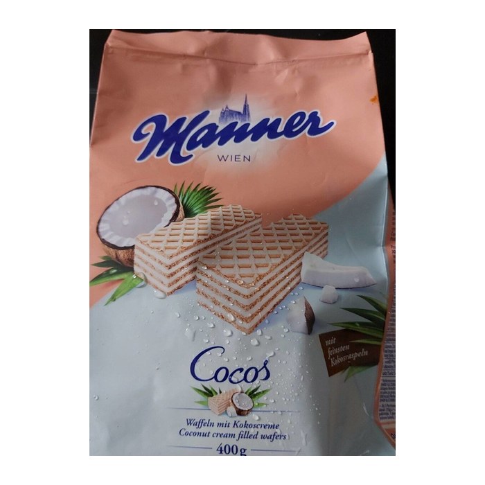 Manner Cocos Schnitten Kekse 400,0 g, 1 Pack