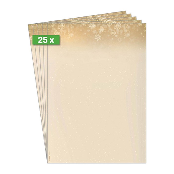 SIGEL Weihnachtsbriefpapier Christmas Night Motiv DIN A4 90 g/qm 25 Blatt