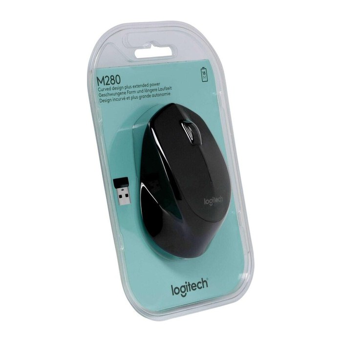 Logitech Wireless Mouse M280 Maus kabellos schwarz