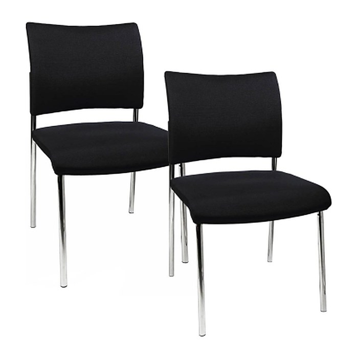 Topstar Besucherstühle Visit 10 NV190 G20 schwarz Stoff, 2 St.