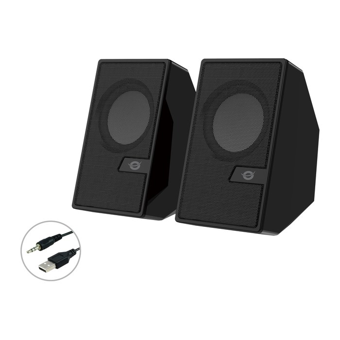 CONCEPTRONIC 2.0-Lautsprecher BT5.0/USB-A/Fernb./+6W schwarz