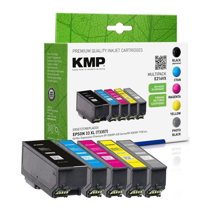 KMP Patrone Epson T3357 Multipack 400-650S. E216VX remanufactured