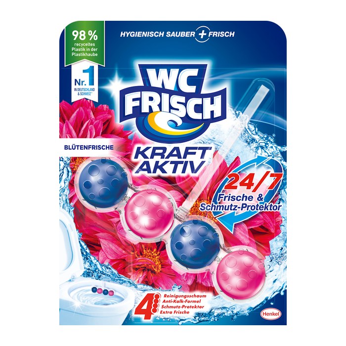 WC FRISCH KRAFT AKTIV WC-Duftspüler Blütenfrische, 50 g