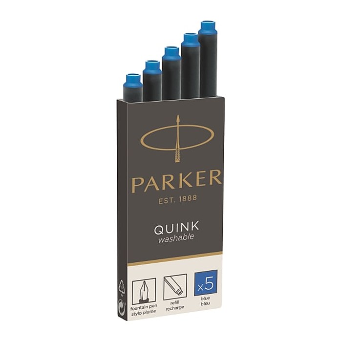 PARKER Tintenpatrone QUINK Königsblau 5 Stück 1er Blister