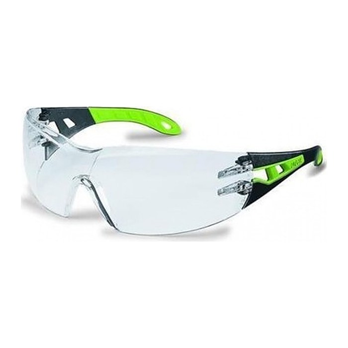 uvex Schutzbrille pheos 9192 schwarz, grün, 1 St.