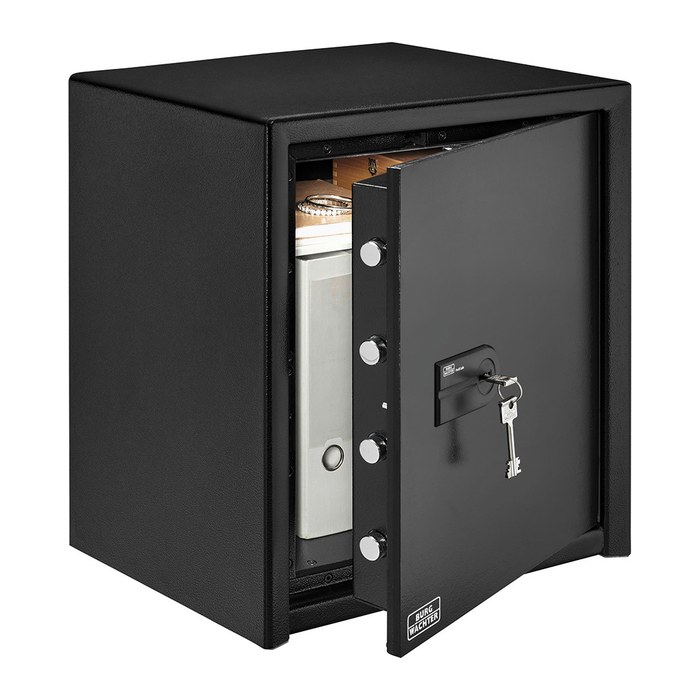BURG WÄCHTER Möbeltresor PRS 540 K Sicherheitsstufe S2 nach EN14450 mit Feuerschutz schwarz 49,5 x 44,5 x 56,0 cm