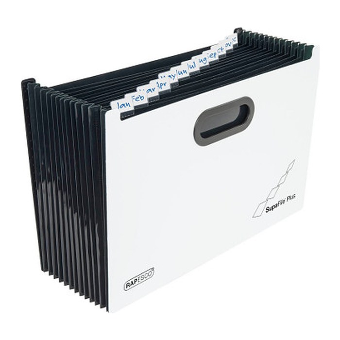 RAPESCO® Fächermappe Supafile Plus 13 Fächer weiß, 1 St.