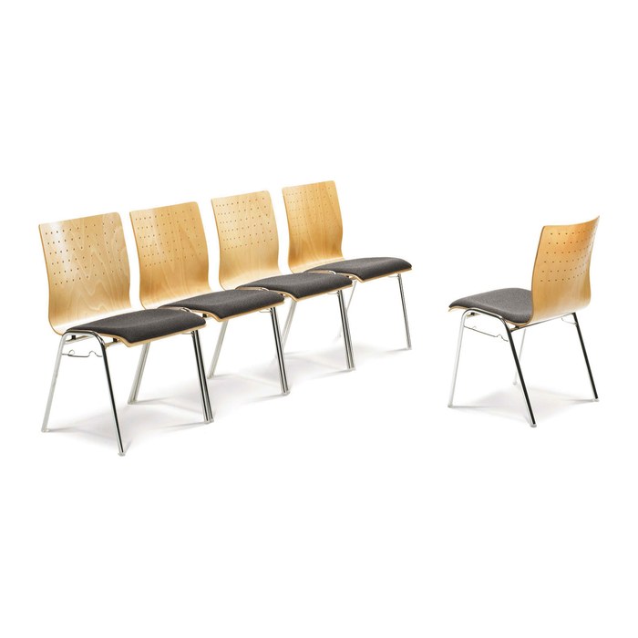 Mayer Stapelstuhl myARCADO 2118 01 26 394 anthrazit Stoff, 1 St.