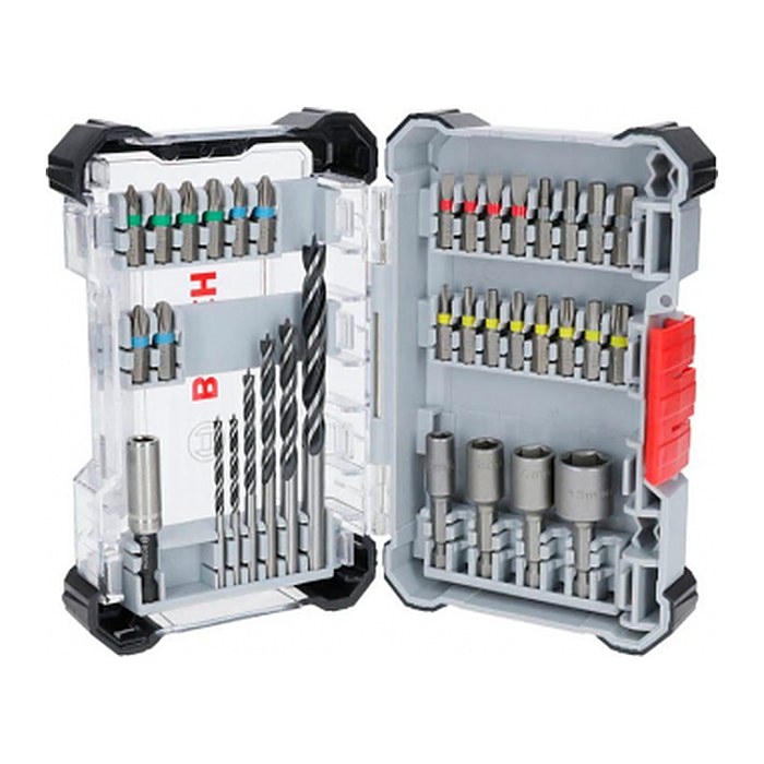 BOSCH Bohrer- und Bit-Set Extra Hard and PRO Wood, 35-teilig