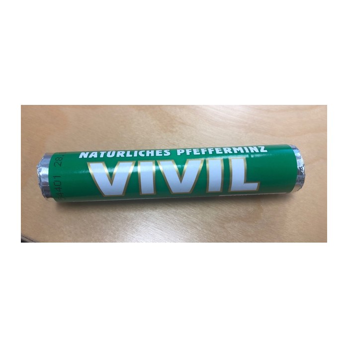 VIVIL® Pfefferminz mit Zucker Bonbons 28,0 g, 1 Rolle