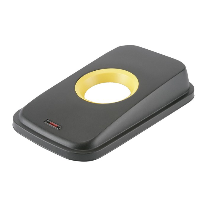 vileda® PROFESSIONAL Geo runde Öffnung Mülleimer-Deckel schwarz, 1 St.