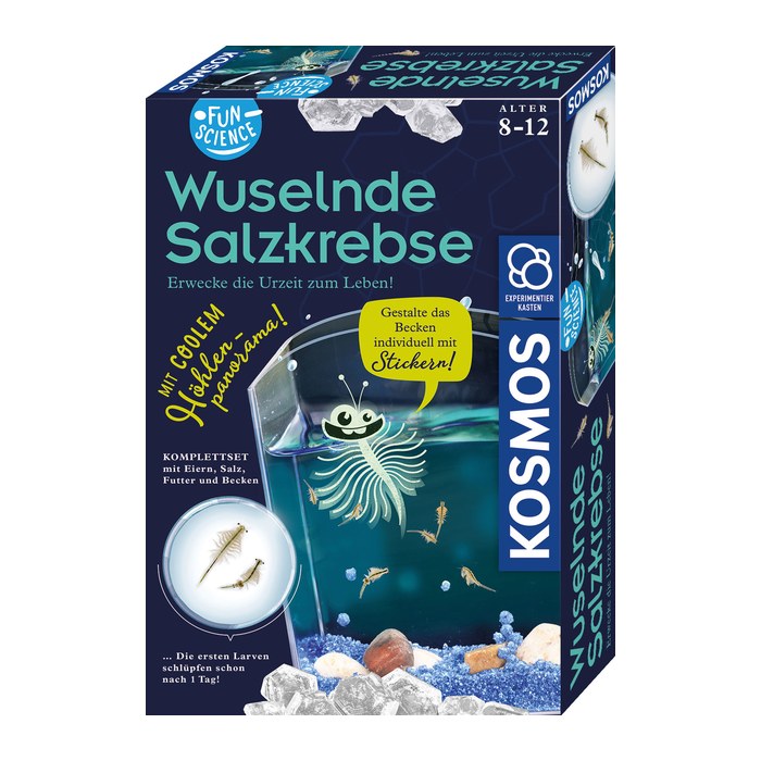 KOSMOS Experimentierkasten Wuselnde Salzkrebse mehrfarbig