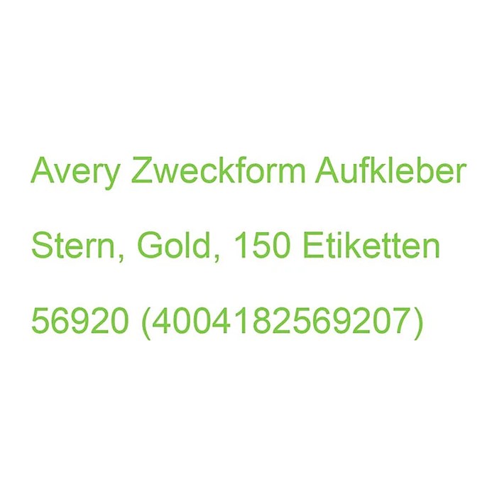 AVERY Zweckform Aufkleber Stern, gold, 150 Etiketten