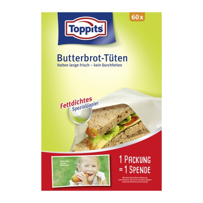 Toppits Butterbrottüten, 60 St.