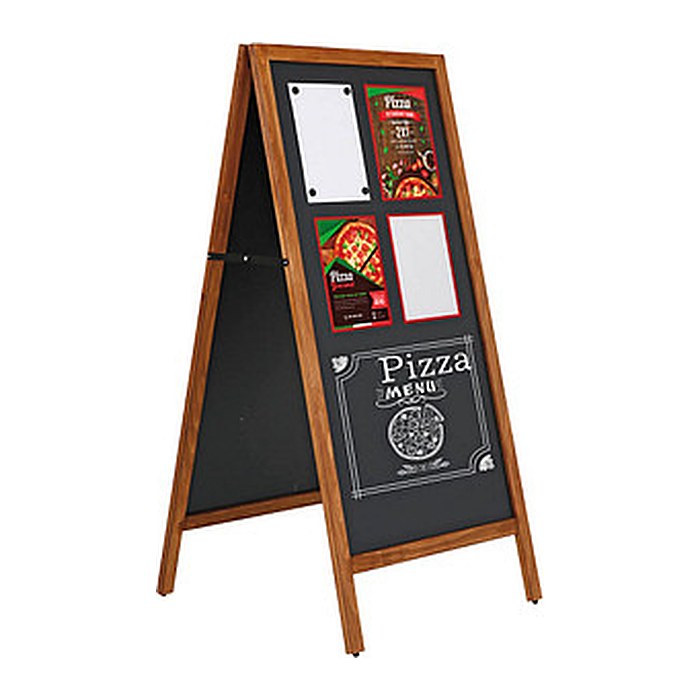 update displays Kundenstopper Economy Outdoor braun 60,0 x 101,0 cm, 1 St.