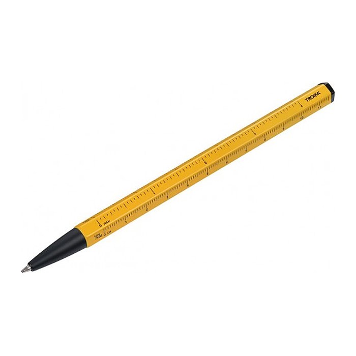 TROIKA® Kugelschreiber CONSTRUCTION BASIC gelb, Schreibfarbe: schwarz, 1 St.