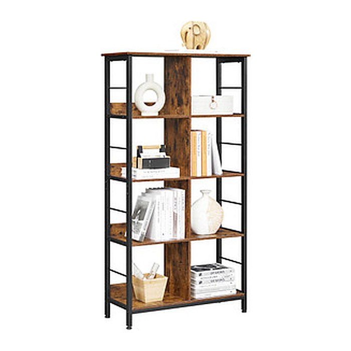VASAGLE Bücherregal braun, schwarz 80,0 x 33,0 x 149,0 cm, 1 St.
