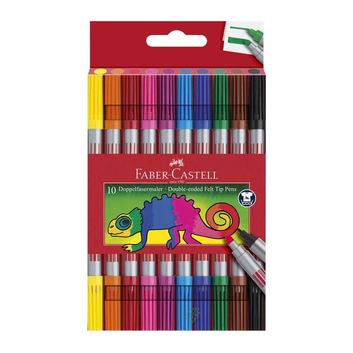 FABER-CASTELL Filzstifte farbsortiert, 10 St.