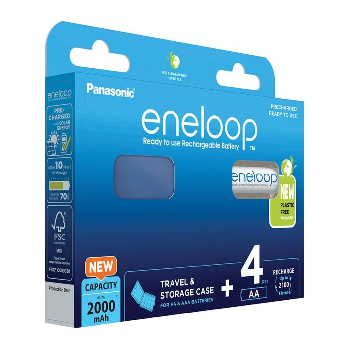 eneloop Akkus Ni-MH Mignon AA 2.000 mAh, 4 St.