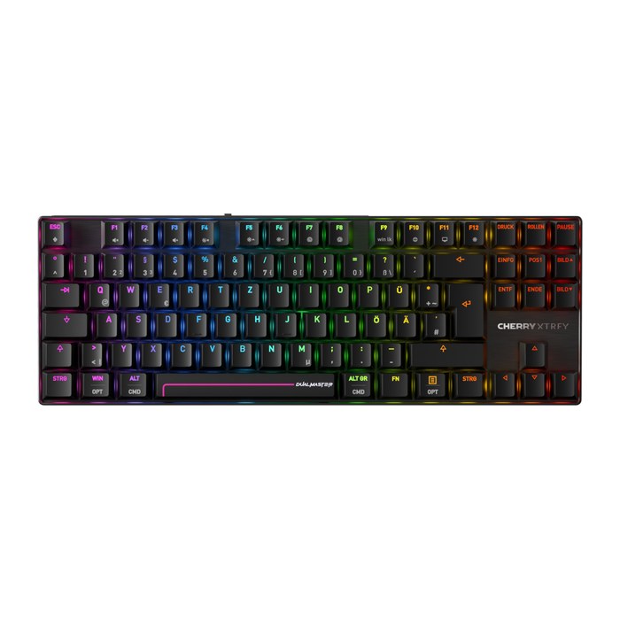CHERRY XTRFY MX 8.2 Wireless Tastatur RGB DE MX Silb TKL 80%