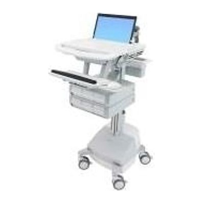 ergotron Visitenwagen StyleView SV44 Laptop grau für 1 Notebook, 1 Tastatur, 1 Maus