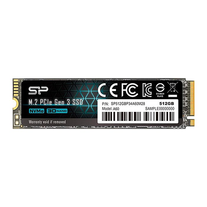 Silicon Power SSD 512GB M.2 PCIe Gen 3x4 NVMe Ace-A60