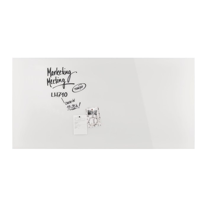 magnetoplan Glas-Magnettafel 200,0 x 100,0 cm briliant-weiß