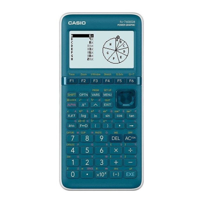 CASIO FX-7400GIII Grafikrechner blau/grün