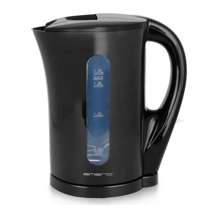 Emerio Wasserkocher, 1,7 l, Kabellos schwarz