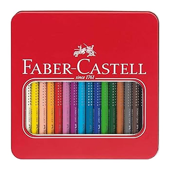 FABER-CASTELL Jumbo GRIP Buntstifte farbsortiert, 16 St.