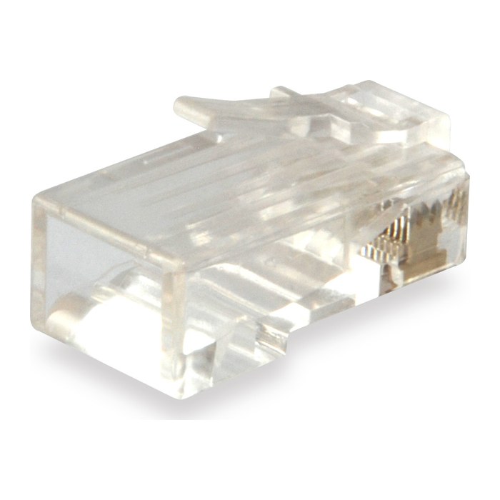 Equip Stecker Cat6 ungeschirmt RJ45 100Stk transp.