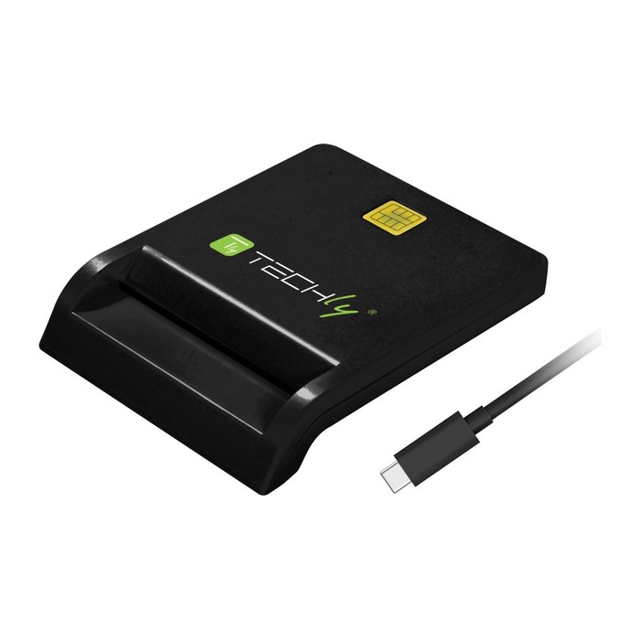Techly Smart Card USB-CTM Chipkartenleser, USB 2.0, weiß