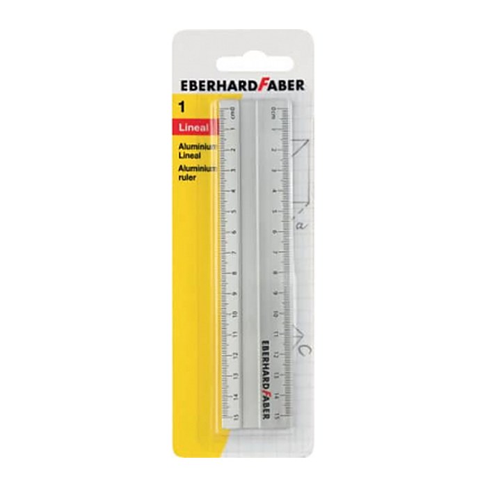 EBERHARD FABER Lineal 15,0 cm, silber