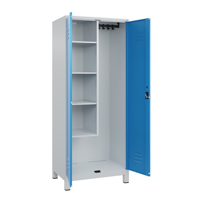 CP Putzmittelschrank Classic Plus 080110-02 S10004 lichtblau, lichtgrau 4 Fachböden 80,0 x 50,0 x 195,0 cm, aufgebaut, 1 St.
