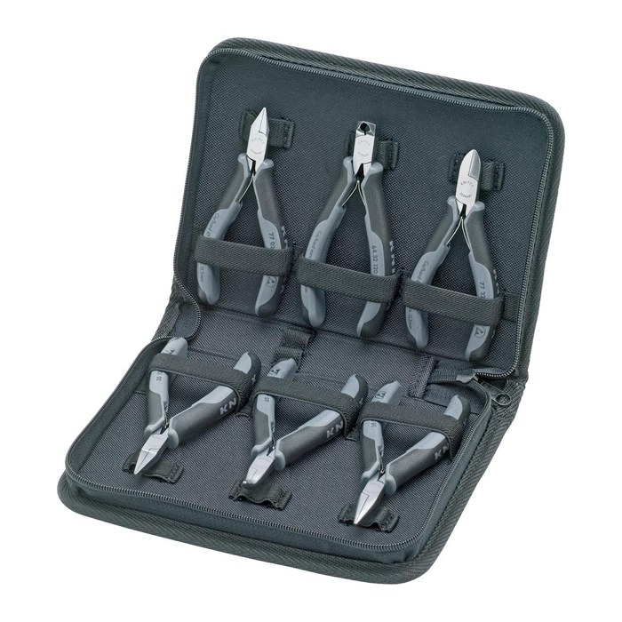 KNIPEX Zangen-Set ESD 00 20 17, Länge: jeweils 15,0 - 20,0 cm, 6-tlg., 1 Set