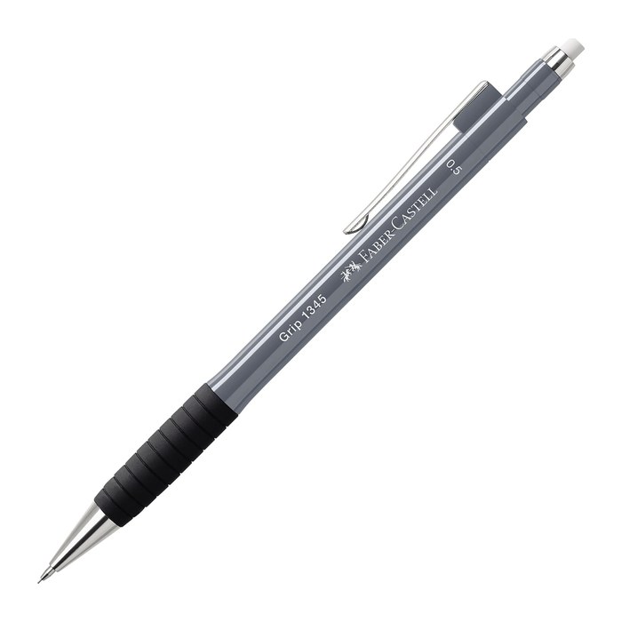 FABER-CASTELL GRIP 1345 Druckbleistift grau B 0,5 mm, 1 St.