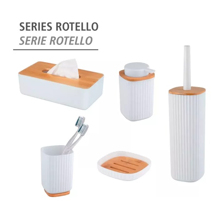 WENKO WC-Garnitur Rotello weiß Kunststoff, 1 St.