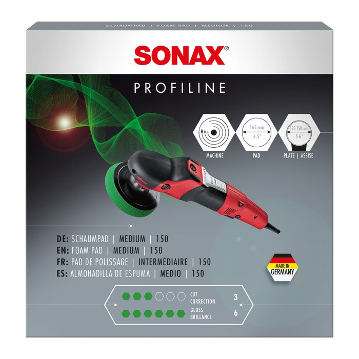 SONAX PROFILINE 150 medium Polierpad Schaumstoff, 1 St.