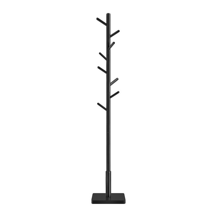 VASAGLE Kleiderständer schwarz Holz 8 Haken 30,0 x 175,0 cm, 1 St.