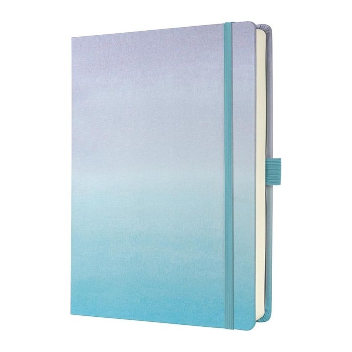 SIGEL Notizbuch JOLIE Bullet ca. DIN A5 punktkariert, blau/violett Hardcover 200 Seiten, 1 St.