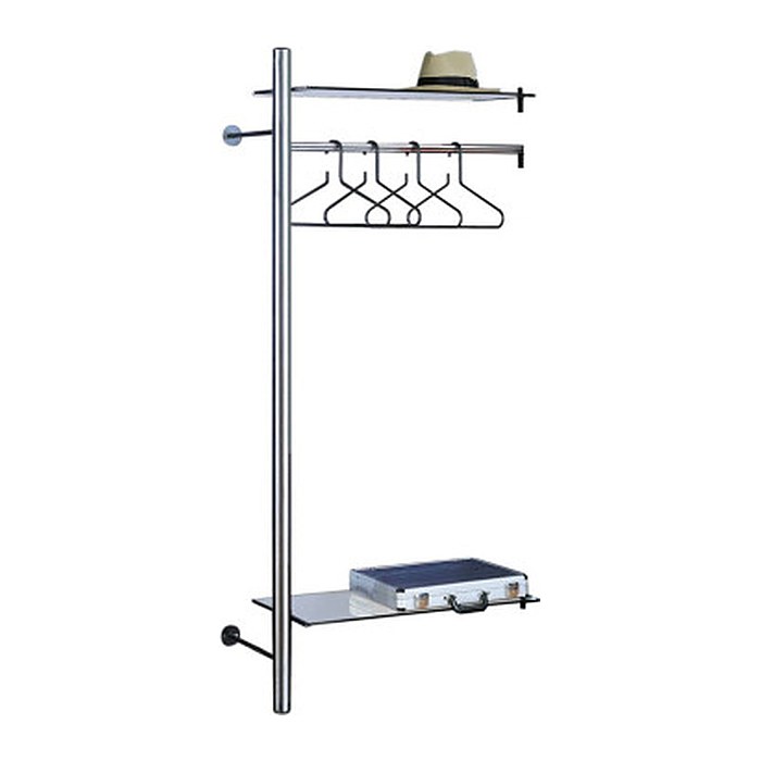 Kerkmann Wandgarderobe Garderobenelement arte 33686181 silber Metall 80,0 x 190,0 cm, 1 St.
