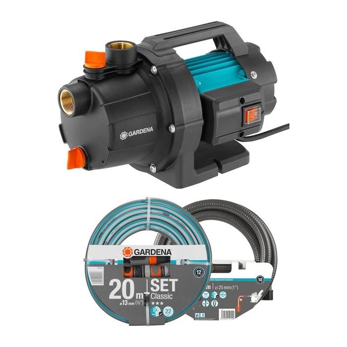GARDENA Gartenpumpe 3000/4 Basic Set 600 Watt