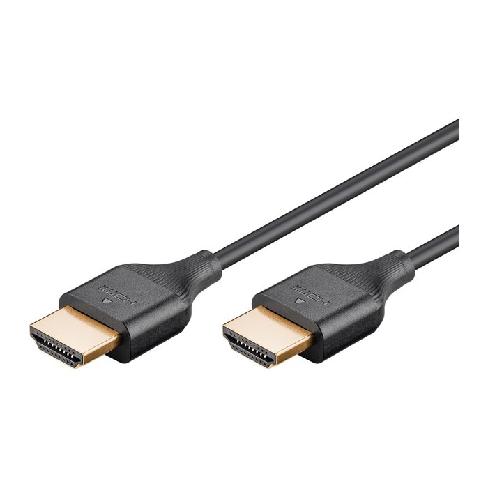 goobay HDMI 2.0 HDMI-Kabel 1,0 m schwarz, 1 St.