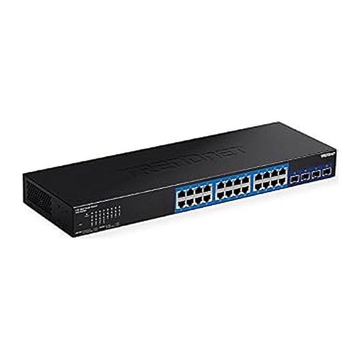TRENDnet Switch 28-Port Gbit Web Smart 4x10G SFP+ RackM