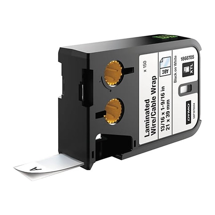 DYMO XTL Etikett Vinyl 21x 39mm schwarz->weiß 150 Stk