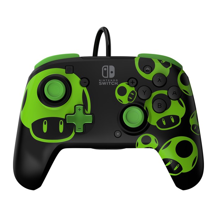 PDP Controller Rematch Wired 1Up Glow in the Dark Switch