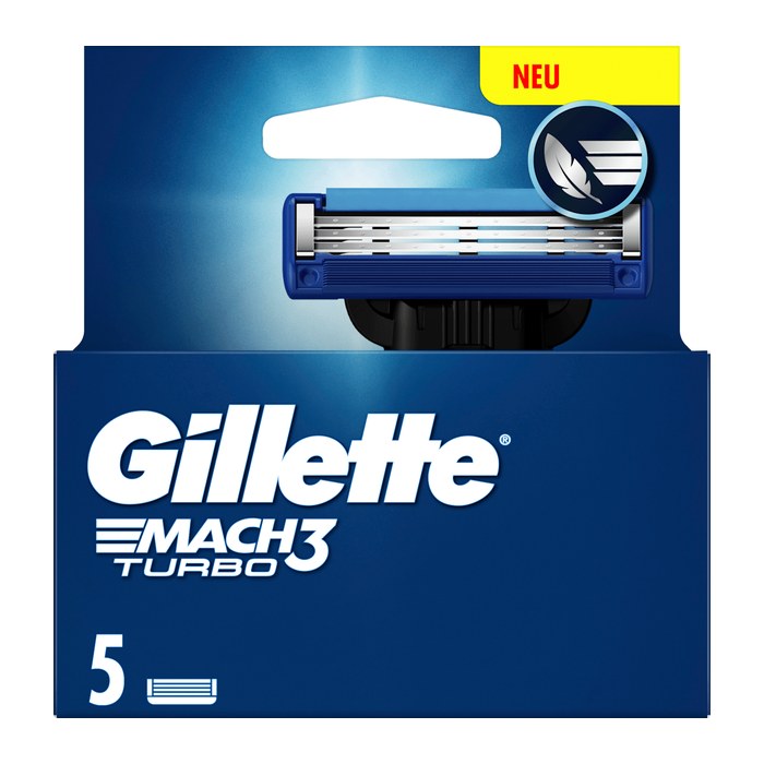Gillette MACH3 TURBO Rasierklingen 5 St.