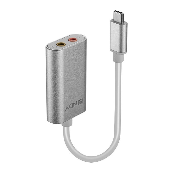 LINDY Konverter USB Typ C auf 3.5mm Audio und Mikrofon