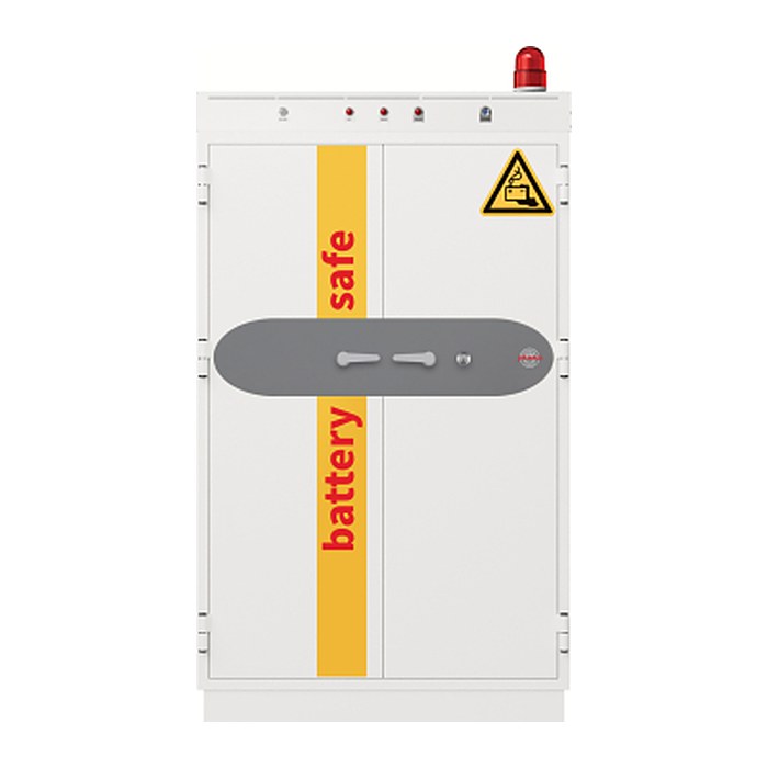 phoenix Tresor BATTERY COMMANDER PRO mit Feuerschutz signalweiß 112,5 x 71,0 x 191,0 cm