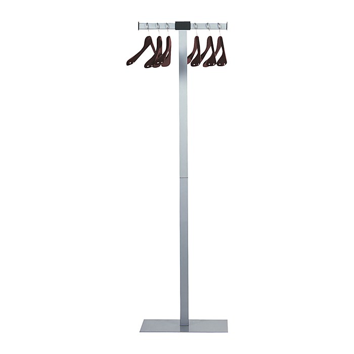 unilux Kleiderständer SPIRIT grau Metall 2 Haken 50,0 x 175,0 cm, 1 St.